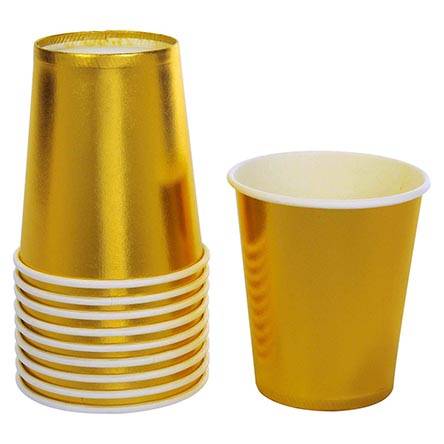 Vaso metalizado, oro