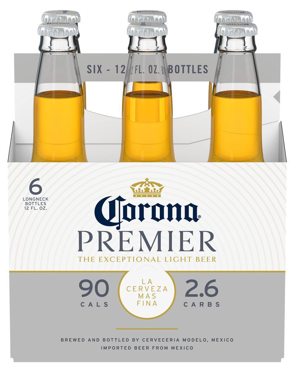Corona Premier Smooth Light Beer Bottle (6X12 Fl oz)(4.0%ABV)
