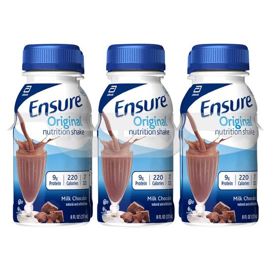 Ensure Original Milk Chocolate Nutrition Shake (6 ct, 8 fl oz)