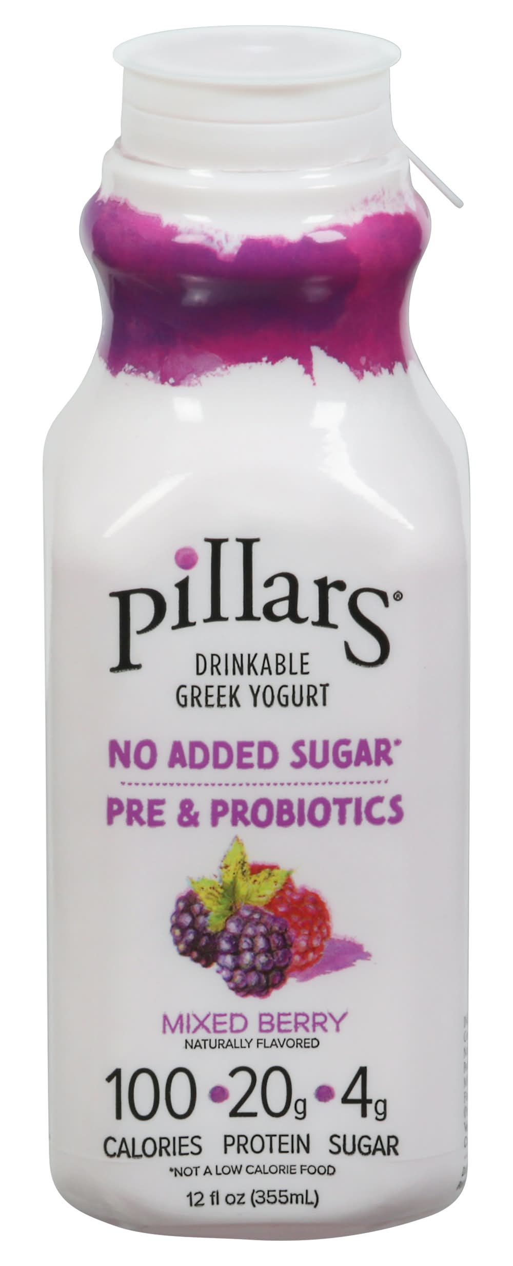 Pillars Mixed Berry Drinkable Greek Yogurt Drink (12 fl oz)