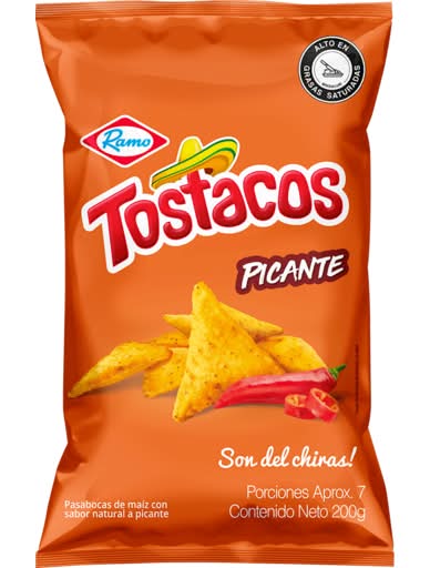 Ramo Tostacos Corn Chips, Spicy (200g)