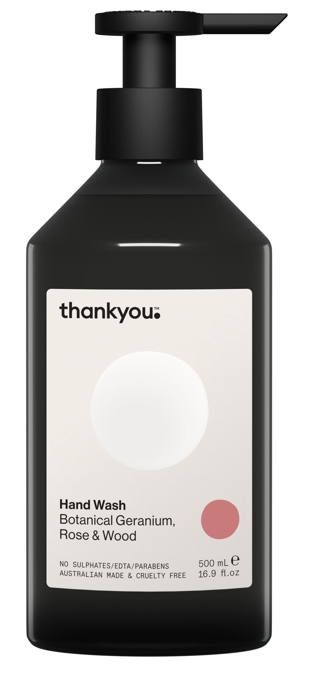 Thankyou Pump Body Wash, Botanical Geranium-Rose-Wood (500mL)