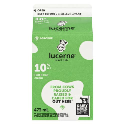 Lucerne 10% Cream Half & Half 473 ml