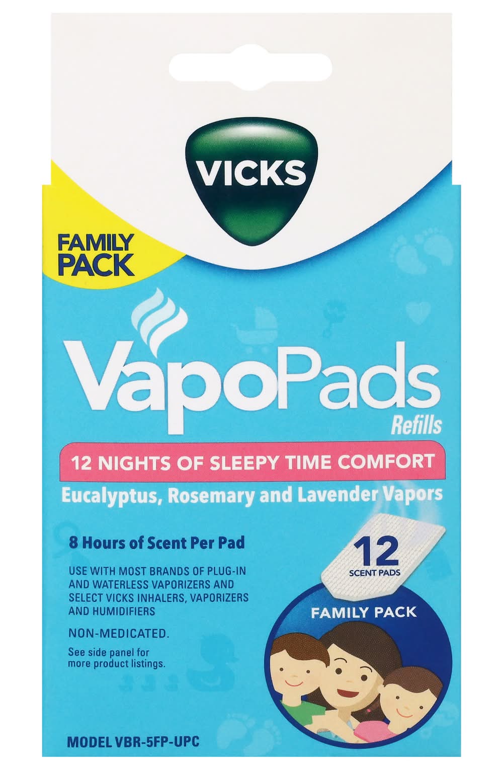 Vicks Vapor Pads Family pack Lavender, Rosemary (1.06 oz)