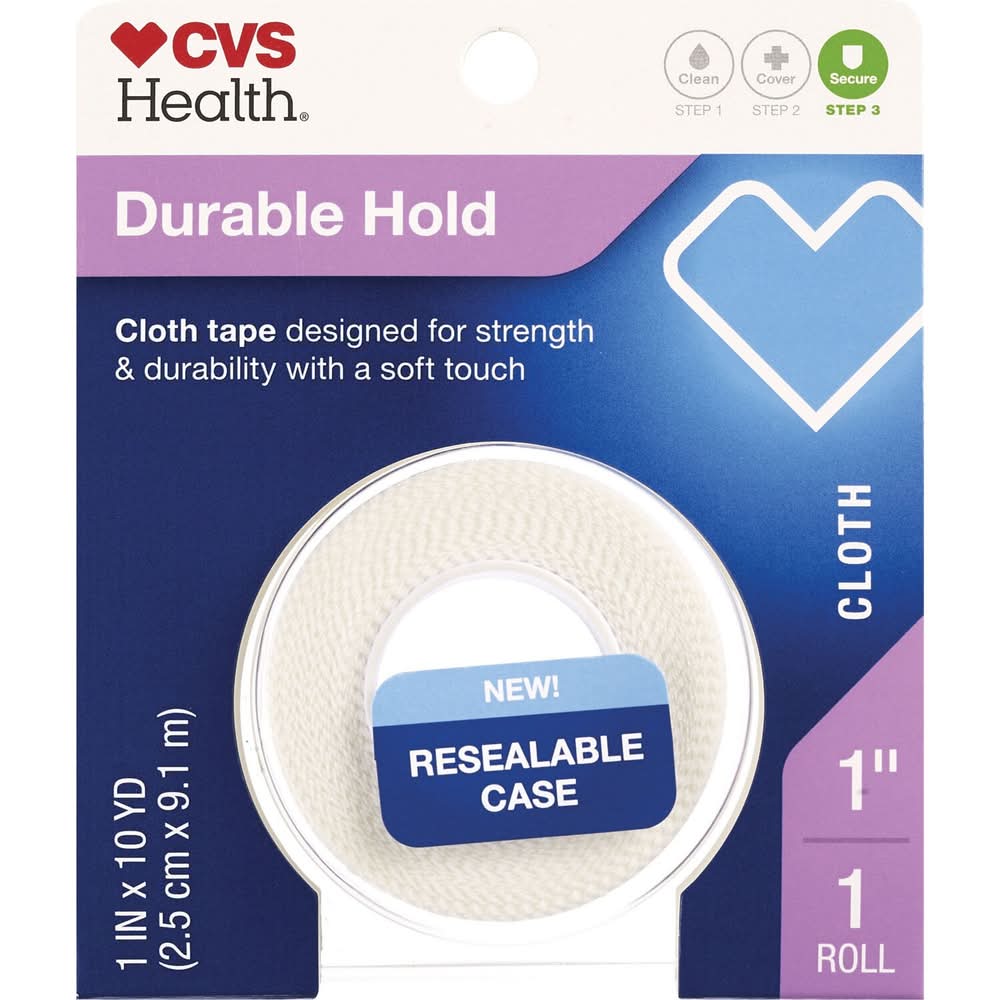CVS Health All Purpose Cloth Surgical Tape, 1 in x 10 yd