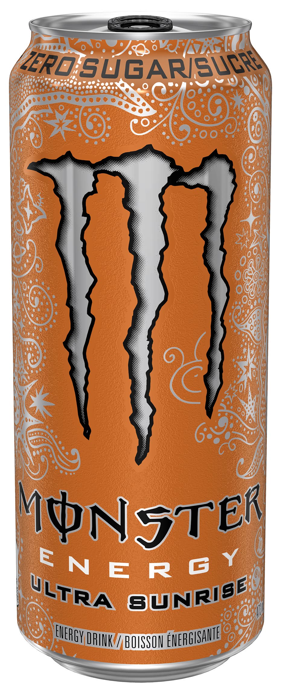 Monster Energy Zero Sugar Energy Drink, Ultra Sunrise (473 ml)