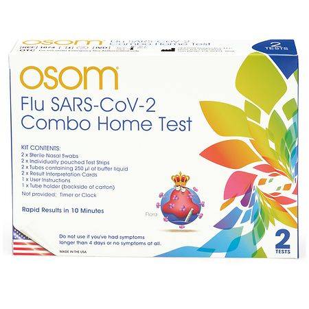 OSOM Cov-2 Combo Home Test Kit (2 ct)