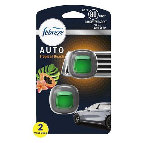 Febreze Auto Tropical Beach Car Vent Clips (2 units)