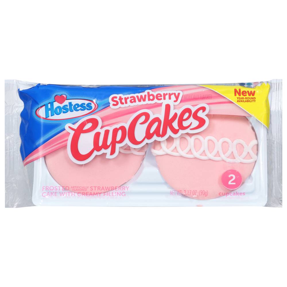 Hostess Cupcakes, Strawberry (3.17 oz, 2 ct)