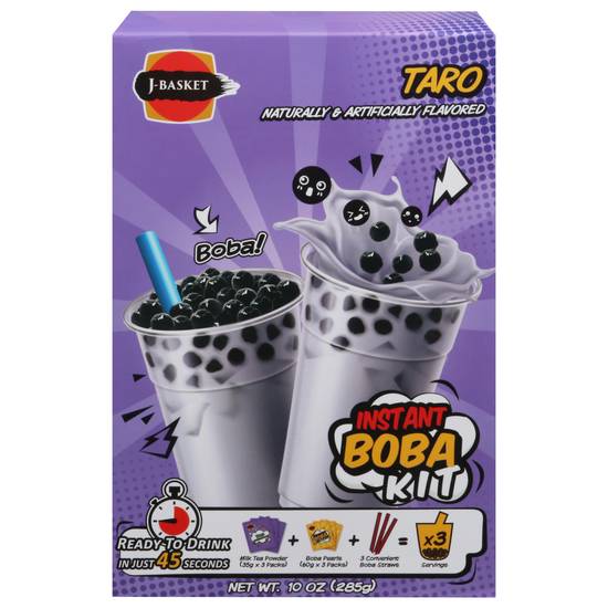 J-Basket Taro Flavored Instant Boba Kit (10 oz)