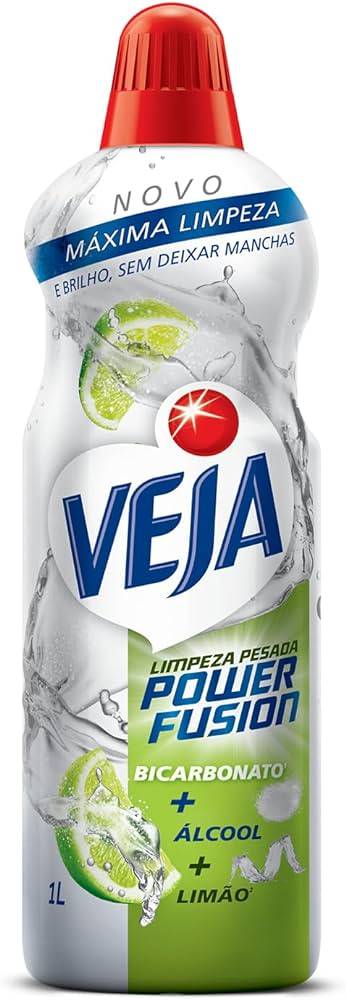 Veja · Limpador multiuso limpeza pesada power fusion limão (1 L)