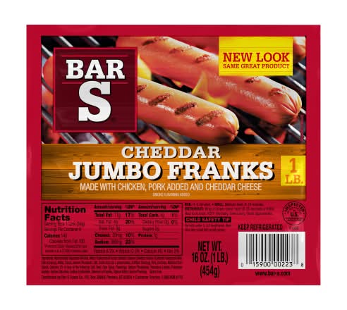Bar-S Cheddar Jumbo Franks (16 oz)