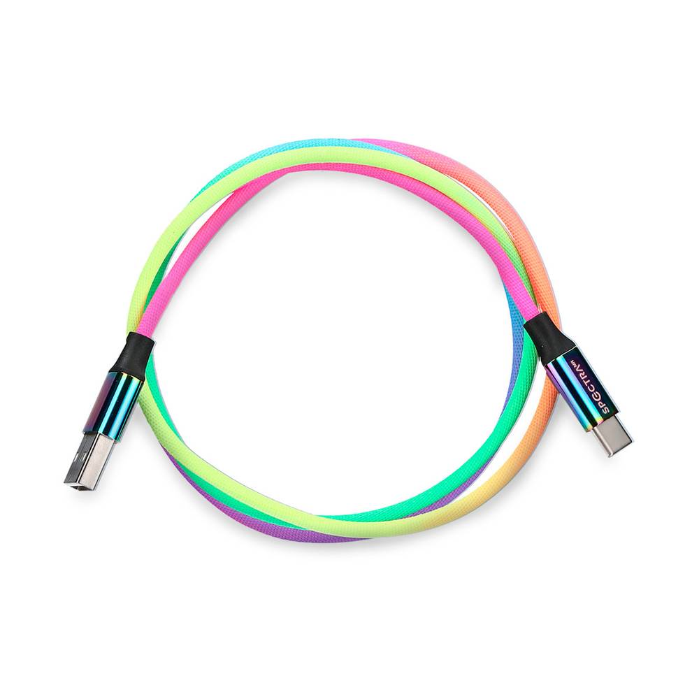 Spectra cable usb a tipo c (arcoíris)