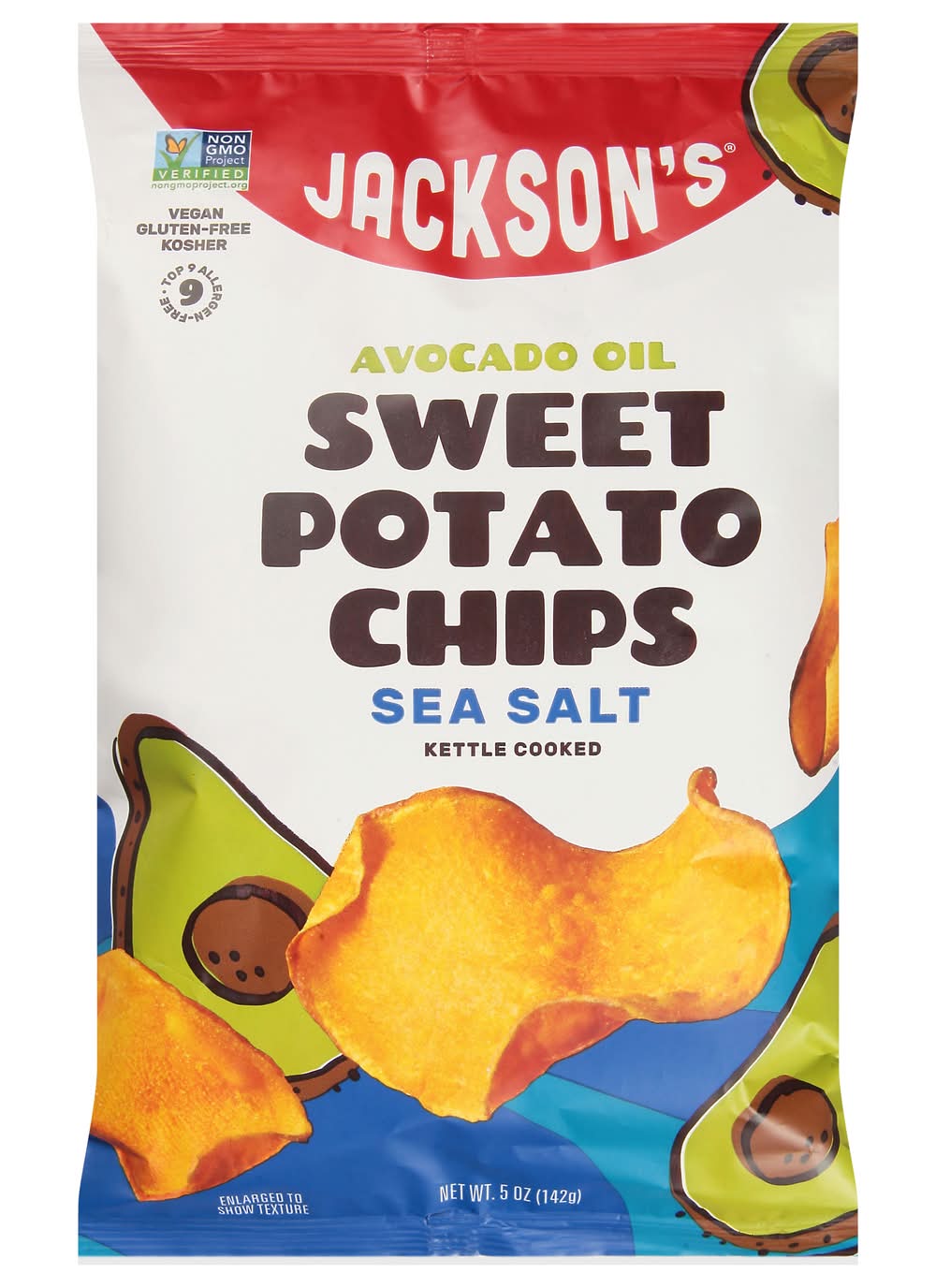 Jackson's Sweet Potato Chips in Avocado Oil, Sea Salt (5 oz)
