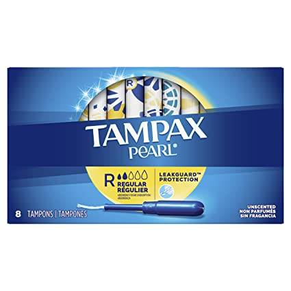 Tampax Pearl - Tampons, Regular, 8 Ct, 12 Pk (1 Unit per Case)