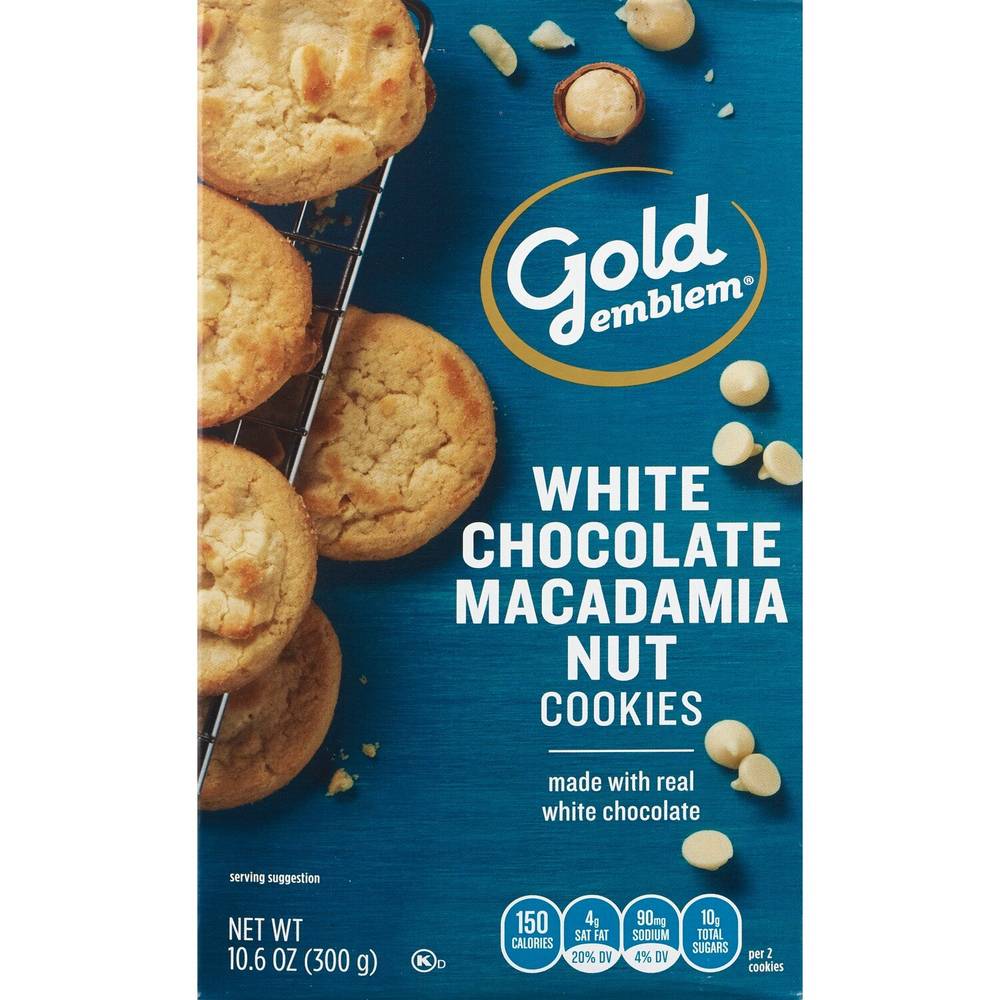 Gold Emblem White Chocolate Macadamia Nut Cookies (10.6 oz)