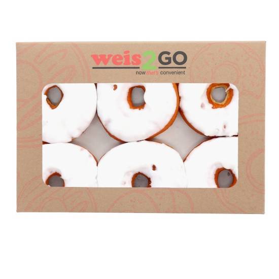 Weis Quality White Iced Raised Donuts