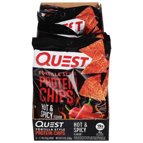 Quest Tortilla Style Protein Chips (hot & spicy)