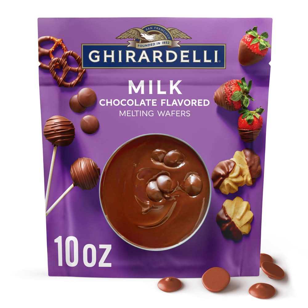 Ghirardelli Melting Wafers, Milk Chocolate (10 oz)