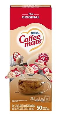 Coffee mate Singles Original Liquid Creamer, 0.38 oz., 50/Box (NES35110)