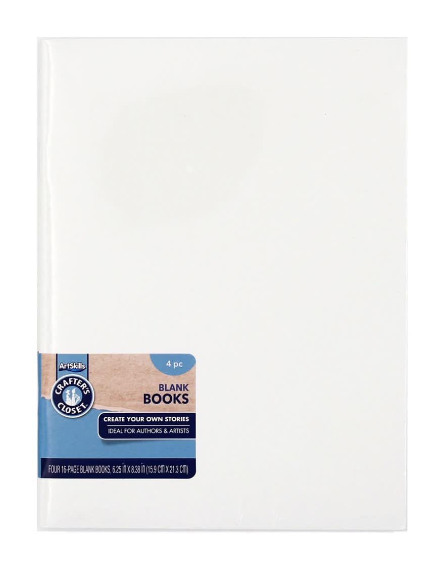 Crafter'S Closet Blank Books 4 Ct