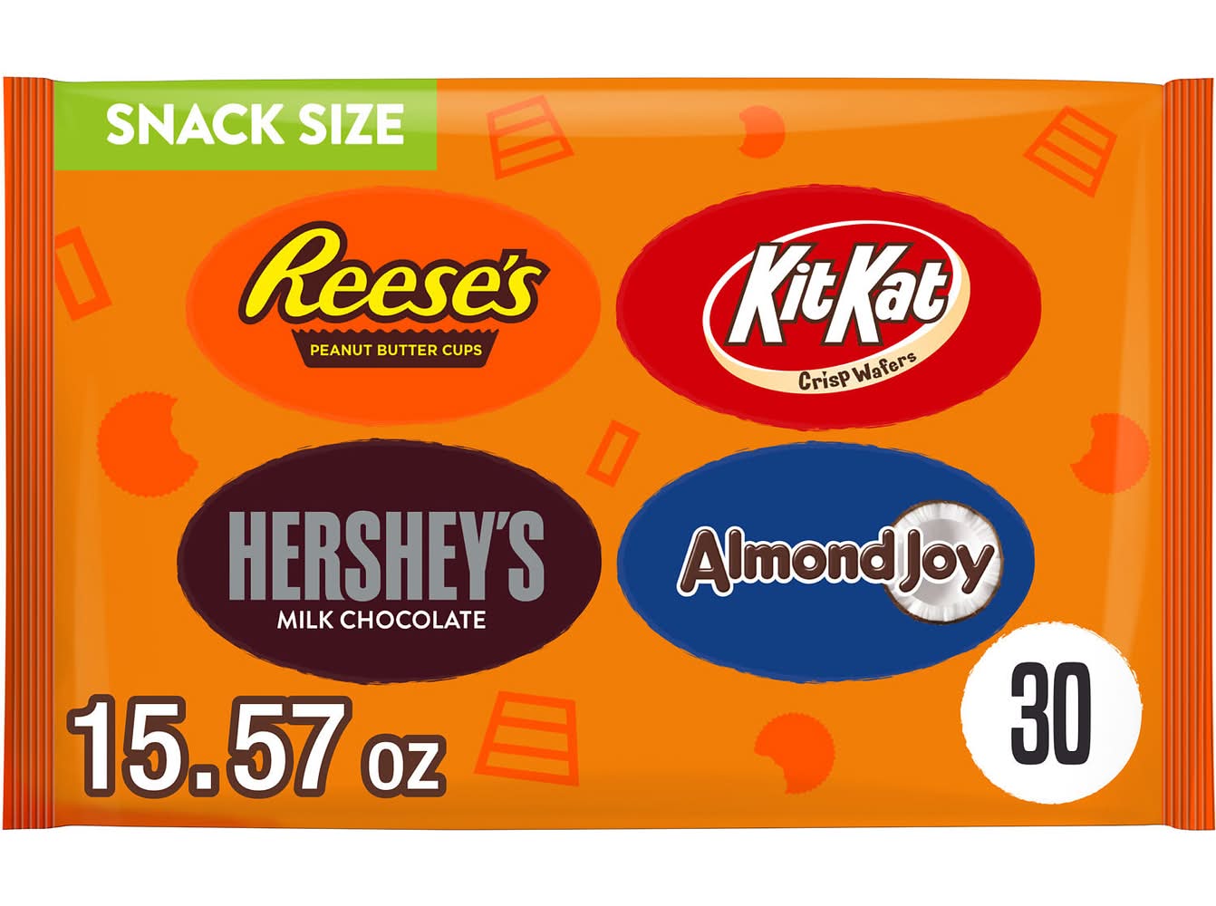 Hershey's All Time Greats Chocolate Candy Snack Size (15.57 oz, 30 ct)