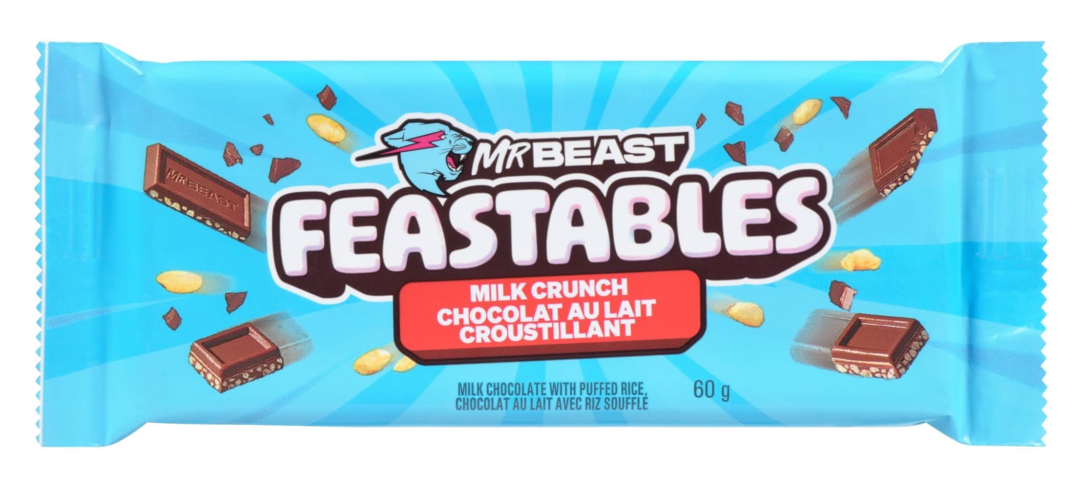 Walmart - Feastables Mrbeast Chocolate Bar, Milk Crunch (60 g) - Delivery  in Under an Hour | Uber Eats