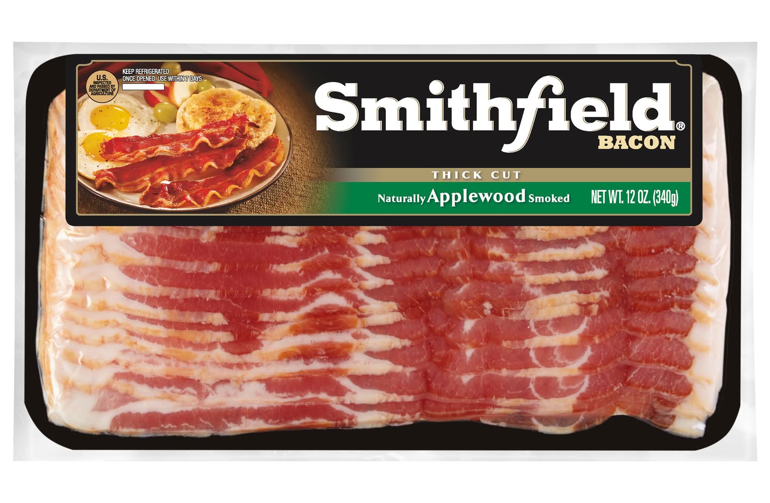 Smithfield Naturally Applewood Smoked Bacon (12 oz)