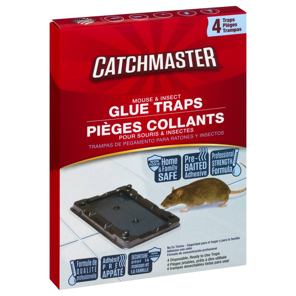 Catchmaster Mouse & Insect Glue Traps (4 x 1 oz)