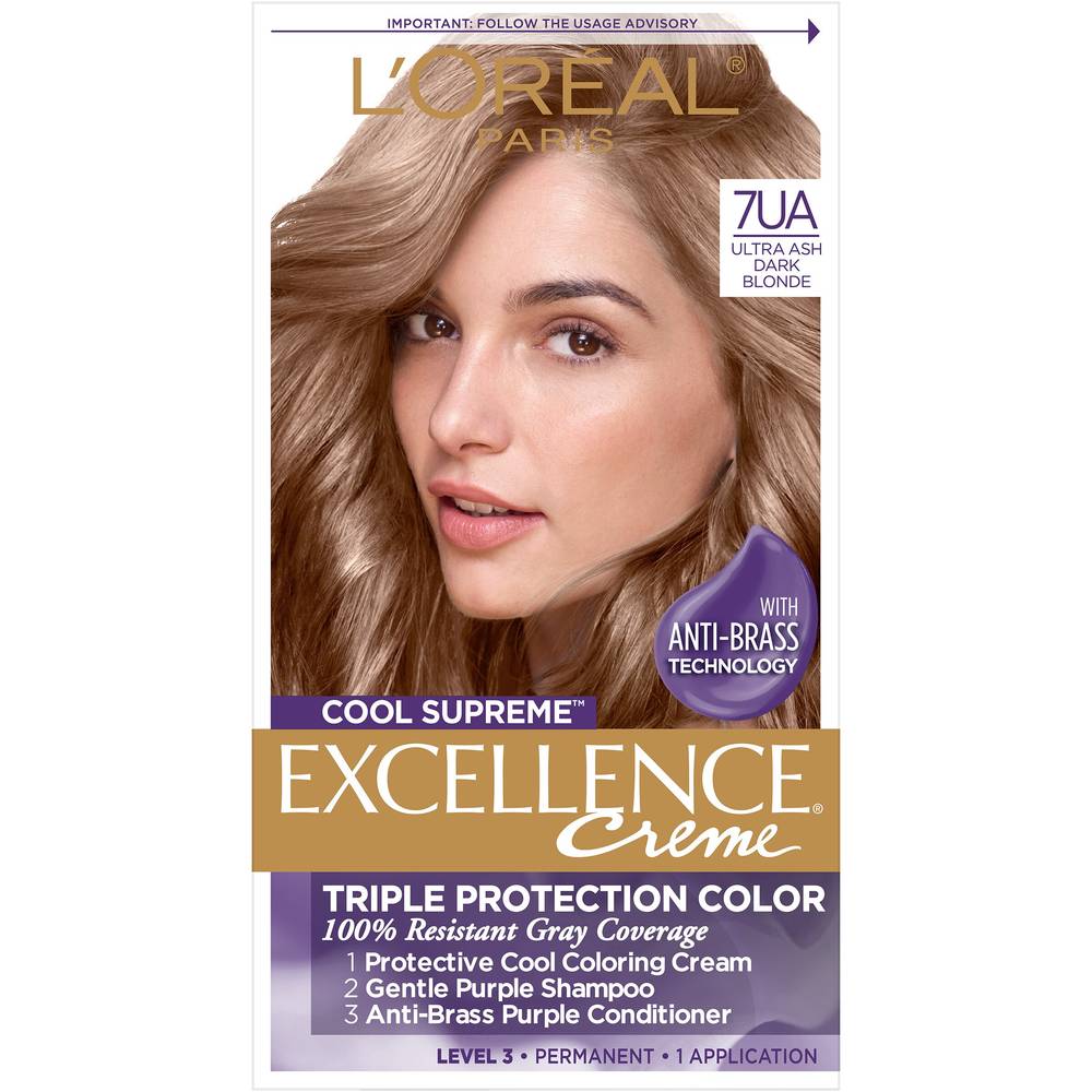 L'oreal Paris Excellence Cool Supreme Permanent Gray Coverage Hair Color (ultra ash dark blonde)