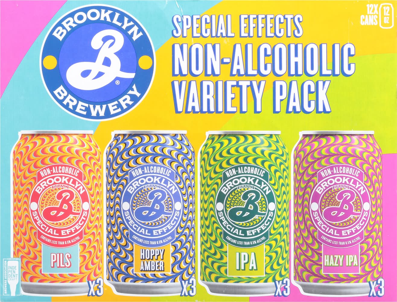 Brooklyn Brewery Special Effects Non Alcoholic Beer Variety pack (12 x 12 fl oz)