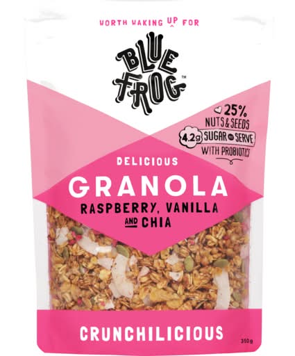 Blue Frog Granola Raspberry and Vanilla (350g)