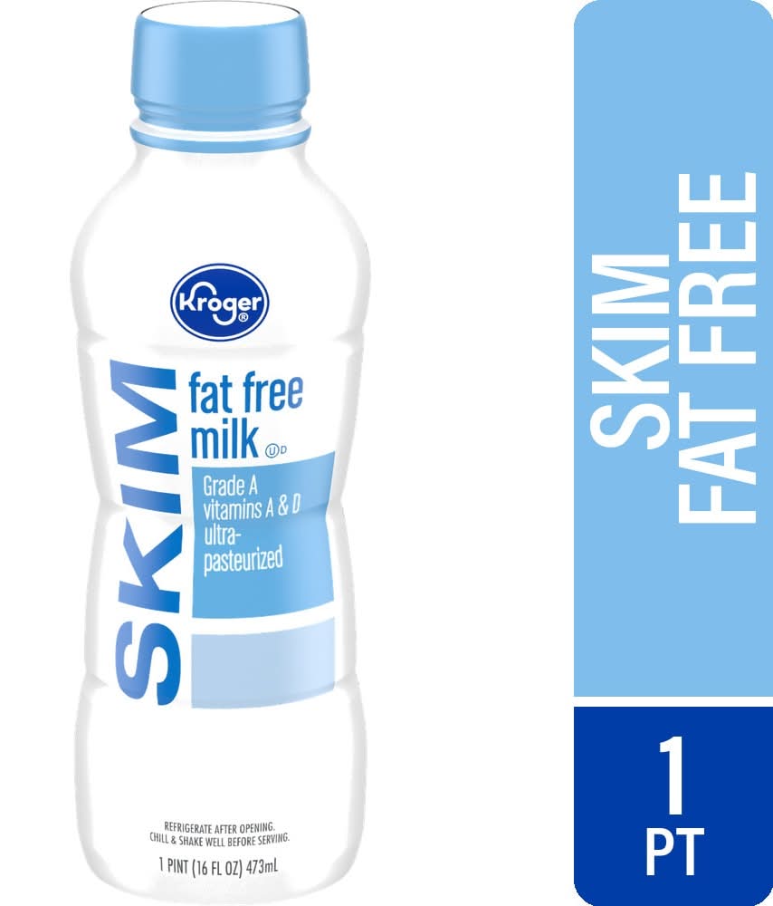 Kroger Fat Free Skim Milk (1 pint)