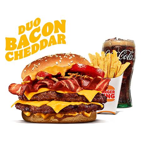 MENU DUO BACON CHEDDAR  DOUBLE BEEF