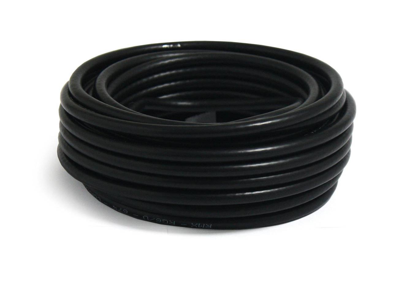 Electromex rollo cable coaxial 10 metros rg 6 u negro (1 rollo de cable)