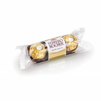 Bombones de chocolate y avellana Ferrero Rocher estuche 3 ud.