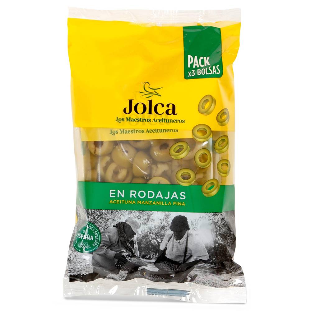 Aceituna Manzanilla En Rodajas Jolca Bolsa 3 X 50 G