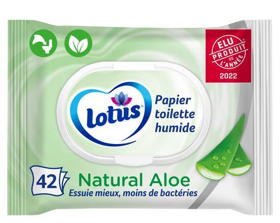Lotus papier toilette humide natural aloe, 42 feuilles