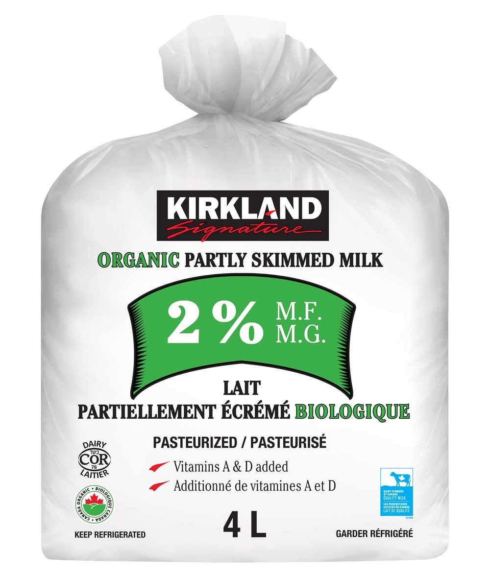 Kirkland Signature - 2% Lait Biologique, 4 L / Kirkland Signature Organic 2% Milk, 4 L