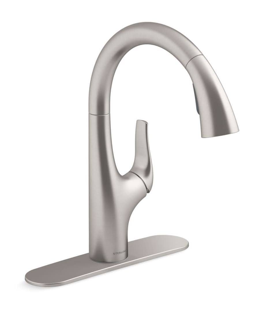 Sterling Tena One Handle Vibrant Stainless Pull-Down Kitchen Faucet