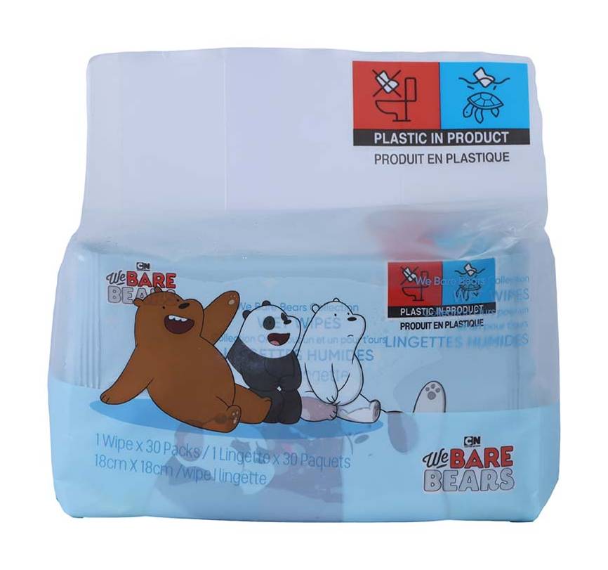 Miniso · Toallitas húmedas we bare bears (100 g)