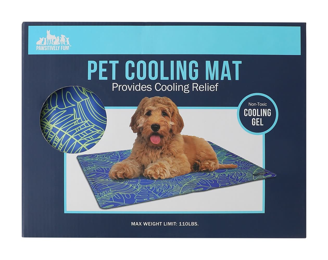 Printed Pet Cooling Mat Palm Trees