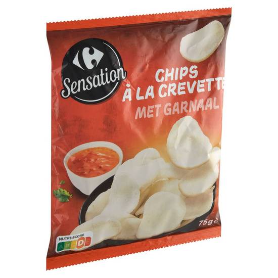 Carrefour Sensation Chips à la Crevette 75 g