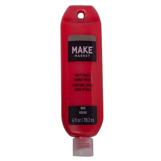 Make Market Soft Touch Fabric Paint, Red (4 fl oz)