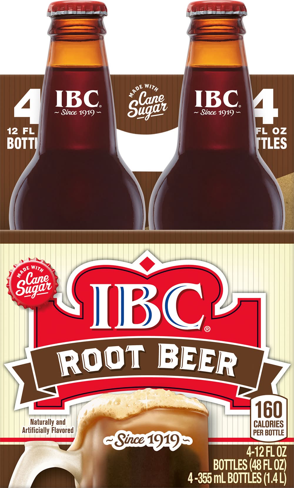 IBC Caffeine Free Root Beer (4 x 12 fl oz)