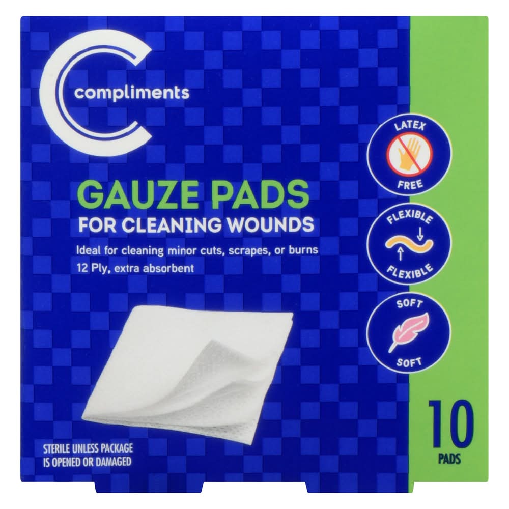 Compliments Gauze Pads, Small (10 ct)