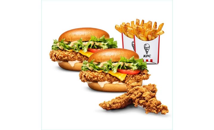 2 Burger Coronel + 2 Patatas + 2 Tiras