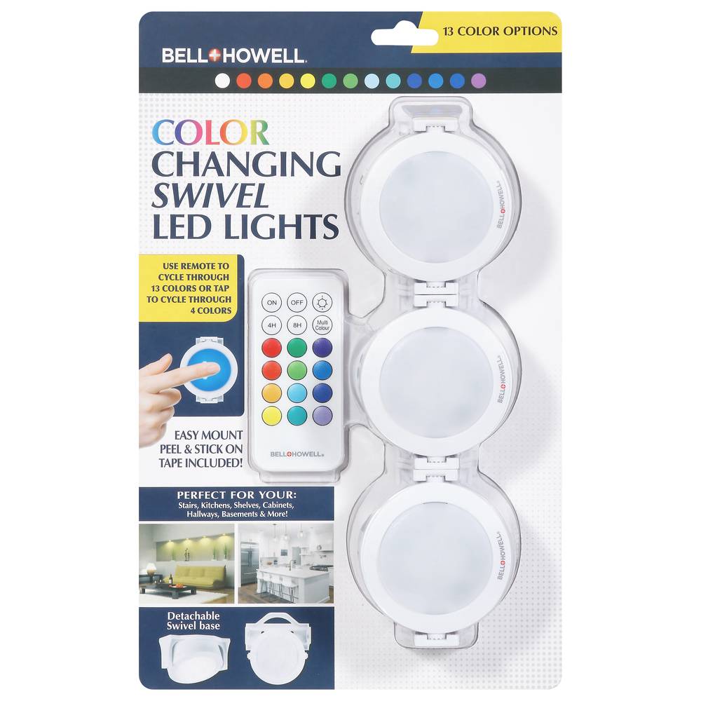 Bell and Howell Color Changing Swivel Led Lights