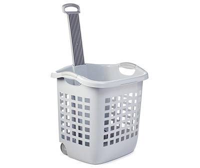 Sterilite Wheeled Bushel Laundry Basket (gray )