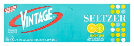 Vintage Seltzer Lemon Lime (12 x 12 fl oz)